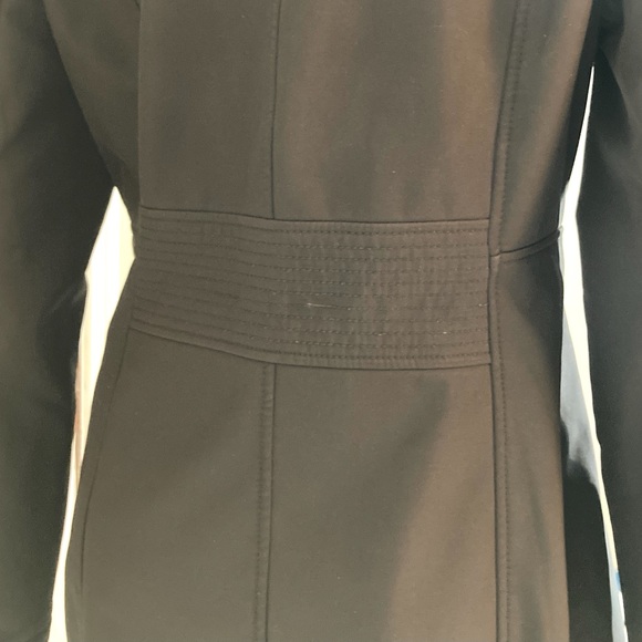 MED•MISS SIXTY•BLACK HOODED SPRING / FALL COAT / JACKET• - Picture 6 of 6